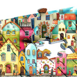 Puzzle Ville colorée 1000 pièces