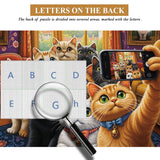 Puzzle Chats dans l'objectif 1000 pièces