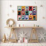 Cat Scarf Collection Jigsaw Puzzle 1000 Pieces