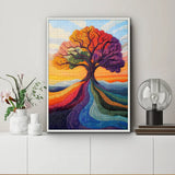 Vibrant Yarn Tree Jigsaw Puzzle 1000 Pieces