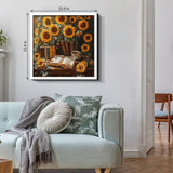 Reading Among Sunflowers Jigsaw Puzzle 1000 Pieces