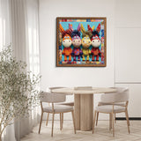 Quilted Donkeys Jigsaw Puzzle 1000 Pieces