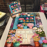 Puzzle ritmico con armadietto floreale, 1000 pezzi
