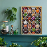 Divertido rompecabezas con plato de especias, 1000 piezas