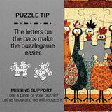 Fabric Chickens Jigsaw Puzzle 1000 Pieces