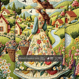 Floral Country Lady Jigsaw Puzzle 1000 Pieces