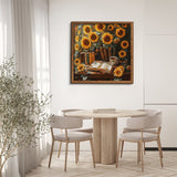 Reading Among Sunflowers Jigsaw Puzzle 1000 Pieces