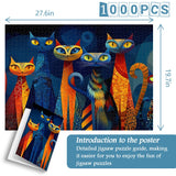 Vivid Dream Cats Jigsaw Puzzle 1000 Pieces