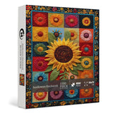 Girasoli patchwork puzzle puzzle 1000