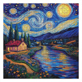 Starry Night Town Jigsaw Puzzle 1000 Pieces