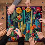 Patchwork cactus puzzle puzzle 1000
