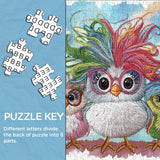 Pulli colorati divertenti puzzle puzzle 1000