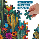 Patchwork cactus puzzle puzzle 1000