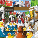Bubble Bath Puppies Jigsaw Puzzle 1000 Pieces