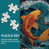 Koi Wave Puzzle 1000 Teile