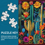 Patchwork cactus puzzle puzzle 1000