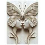 Butterfly Faced Twins Jigsaw Puzzle 1000 Pieces