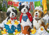 Bubble Bath Puppies Jigsaw Puzzle 1000 Pieces