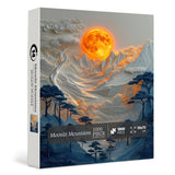 Puzzle Montagne al chiaro di luna 1000 pezzi