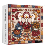 Gleaning Goose Sisters Rompecabezas de 1000 piezas