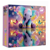 Rainbow Elephant Jigsaw Puzzle 1000 Piece