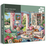 Warm Living Room Jigsaw Puzzles 1000 Pieces
