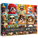 Pup Collage World Puzzle 1000 Teile