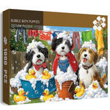 Bubble Bath Puppies Jigsaw Puzzle 1000 Pieces