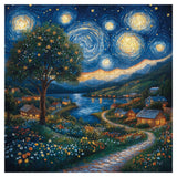 Starry Night Town Jigsaw Puzzle 1000 Pieces