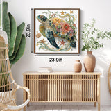 Blühendes Schildkröten-Puzzle 1000 Teile
