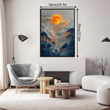 Rompecabezas de montañas iluminadas por la luna 1000 piezas