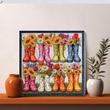 Botas de flores rompecabezas rompecabezas 1000 piezas