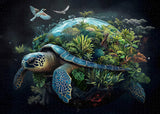 Earth Turtle Jigsaw Puzzles 1000 Pieces