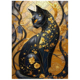 Black Gold Cat Jigsaw Puzzle 1000 Pieces