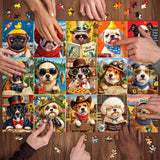 Pup Collage World Puzzle 1000 Teile