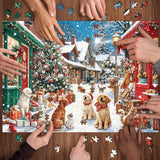 Town Pets’ Christmas Jigsaw Puzzle 1000 Pieces