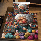 Grandma’s Knitting World  Jigsaw Puzzle 1000 Pieces