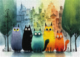 Chromatic Cats Jigsaw Puzzle 1000 Pieces