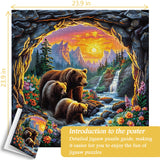 Mountain Bears Jigsaw Puzzle 1000 Pieces