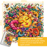 Sun’s Floral Bed Jigsaw Puzzle 1000 Piece