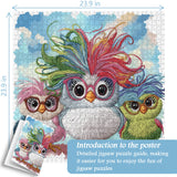 Pulli colorati divertenti puzzle puzzle 1000