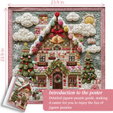 Candy Gingerbread House Jigsaw Puzzle 1000 Piece