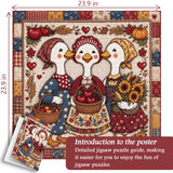 Gleaning Goose Sisters Rompecabezas de 1000 piezas