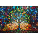 Stained Glass Eernal Foliage Jigsaw Puzzle 1000 Pieces