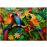 Floral Parrot Jigsaw Puzzle 1000 Pieces