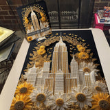 Sunflower Cityscape Jigsaw Puzzle 1000 Pieces
