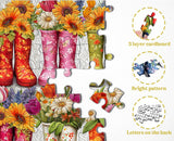 Botas de flores rompecabezas rompecabezas 1000 piezas