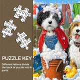Bubble Bath Puppies Jigsaw Puzzle 1000 Pieces