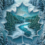 Winter Leaf River Jigsaw Puzzle 1000 Piece