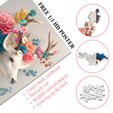 Floral Deer Jigsaw Puzzles 1000 Pieces